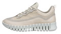 ECCO Sneaker Gruuv Lea (atmungsaktiv Textil) limestone Damen