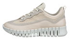 ECCO Sneaker Gruuv Lea (atmungsaktiv Textil) limestone Damen