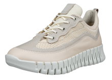 ECCO Sneaker Gruuv Lea (atmungsaktiv Textil) limestone Damen