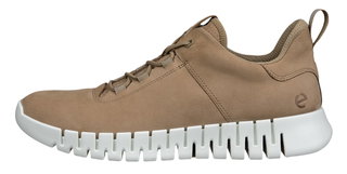 ECCO Sneaker Gruuv Lea (aus Nubukleder) hellbraun Herren