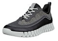 ECCO Sneaker Gruuv Lea (skóra premium, tkanina mesh) czarny/szary męski