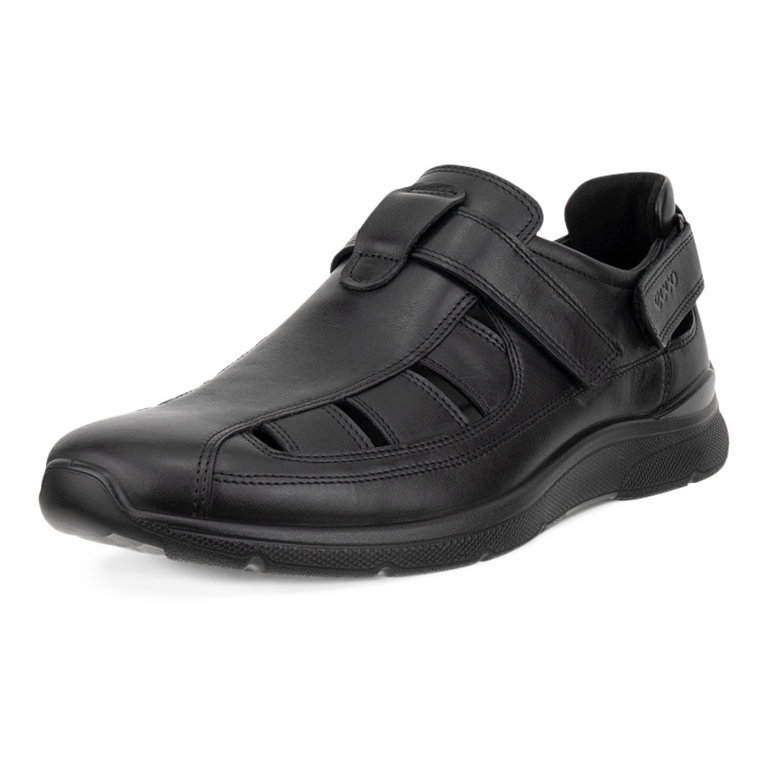 ECCO Ledersandale Irving Fisherman (Vollnarbenleder) schwarz Herren