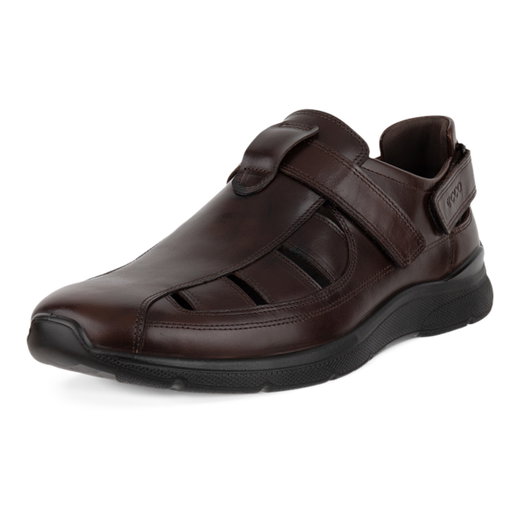 ECCO Ledersandale Irving Fisherman (Vollnarbenleder) dunkelbraun Herren