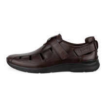 ECCO Ledersandale Irving Fisherman (Vollnarbenleder) dunkelbraun Herren