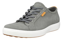 ECCO Sneaker Mens Soft 7 (aus Premium-Leder) hellgrau Herren