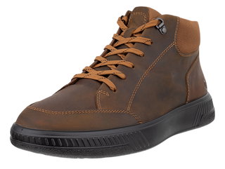 ECCO Everyday Travel Shoes Move Ankle Boot (Premium Leather) camel brown Men's