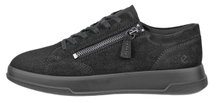 ECCO Sneaker Move Zip Lace (Premium-Leder) schwarz Damen