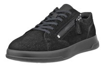 ECCO Sneaker Move Zip Lace (Premium-Leder) schwarz Damen
