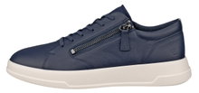 ECCO Sneaker Move Zip Lace (Premium-Leder) marineblau Damen