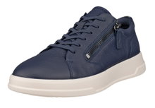 ECCO Sneaker Move Zip Lace (Premium-Leder) marineblau Damen
