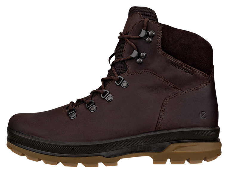 ECCO Winterschuhe Rugged Track WP Lace Boot (Premium-Leder, wasserdicht) dunkelbraun Herren
