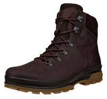 ECCO Winterschuhe Rugged Track WP Lace Boot (Premium-Leder, wasserdicht) dunkelbraun Herren