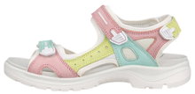 ECCO Sandale Yucatan Leder bunt/weiss Damen