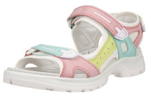 ECCO Sandale Yucatan Leder bunt/weiss Damen