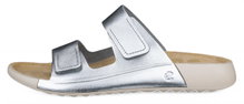 ECCO Sandale Cozmo Flat silber/beige Damen