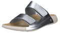 ECCO Sandale Cozmo Flat silber/beige Damen