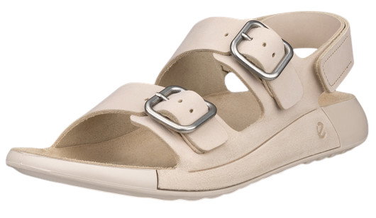 ECCO Sandale Cozmo 3 Strap (Premium-Leder) beige Damen