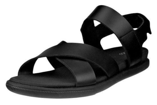 ECCO Sandale Samara 4 Strap (Vollnarbenleder) schwarz Damen
