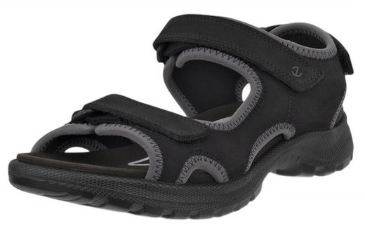 ECCO Sandale Hike 3 Strap (Leder) schwarz Damen