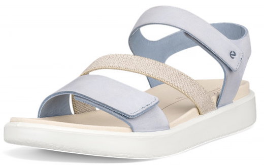 ECCO Sandale Flowt (Leder) blau Damen