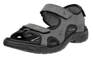 ECCO Hike 3 Strap Sandal (Leather) grey Men's