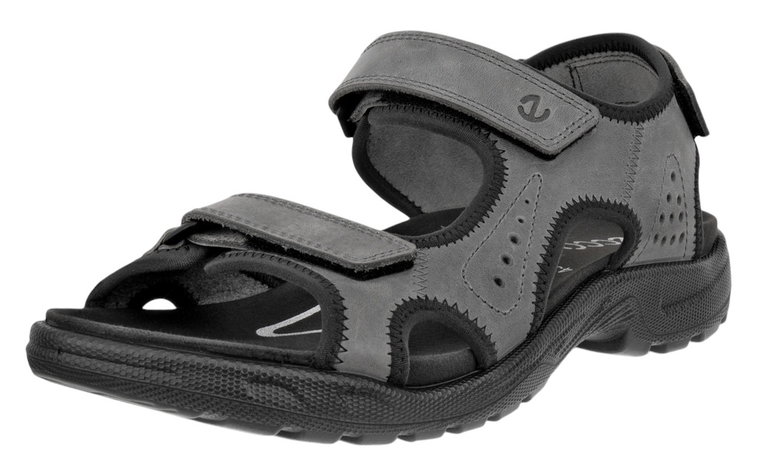 ECCO Sandale Hike 3 Strap (Leder) grau Herren