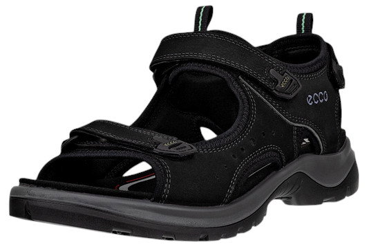 ECCO Sandale Offroad Andes II (Nubukleder) schwarz Damen