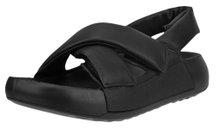 ECCO Sandale Cozmo Croos (Vollnarbenleder) schwarz Damen