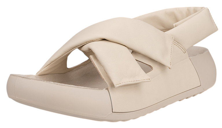 ECCO Sandale Cozmo Croos (Vollnarbenleder) beige Damen