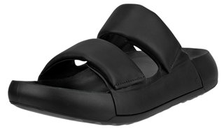 ECCO Sandal Cozmo Pf Cross Sling (Full-grain leather) black ladies