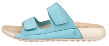 ECCO Sandale Cozmo Flat blau Damen