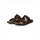 ECCO Sandale Cozmo Flat (Nubukleder, flexible Sohle) dunkelbraun Herren