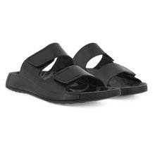 ECCO Sandały Cozmo Flat (skóra licowa, elastyczna podeszwa) czarne męskie
