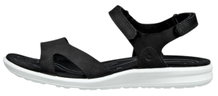 ECCO Sandale Cruise II 3 Strap (Nubukleder) schwarz Damen