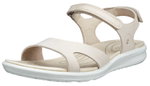 ECCO Sandale Cruise II 3 Strap (Nubukleder) beige Damen