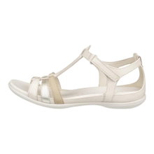ECCO Sandale Flash (weiches Leder) limestone/gold Damen