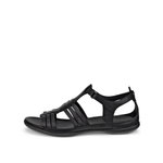 ECCO Sandale Flash Roman (Vollnarbenleder) schwarz Damen