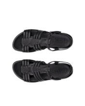 ECCO Sandale Flash Roman (Vollnarbenleder) schwarz Damen