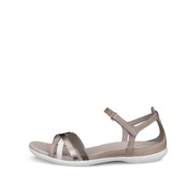ECCO Sandały Flash X-Strap (skóra licowa) gliniano-brązowe/szare damskie