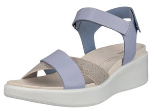 ECCO Flowt Sandal (full-grain and nubuck leather) blue ladies