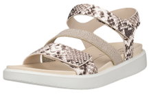 ECCO Sandale Flowt (Leder) beige/weiss Damen
