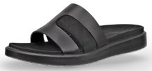 ECCO Sandale Flowt Slide (Premium-Leder) schwarz Damen