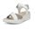 ECCO Sandale Flowt (Vollnarb und Nubukleder) weiss Damen