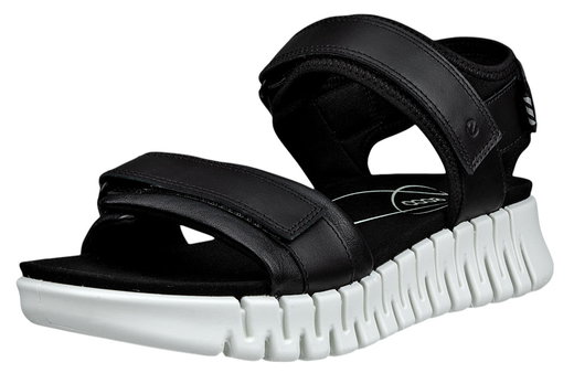 ECCO Sandale Gruuv Sol Lea (Premium-Leder) schwarz Damen
