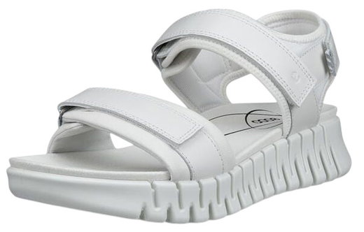 ECCO Sandale Gruuv Sol Lea (Premium-Leder) weiss Damen