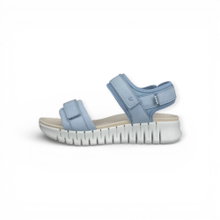 ECCO Sandale Gruuv Sol Lea (Premium-Leder) blau Damen