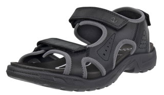 ECCO Hike 3 Strap Sandal (Leather) black Men's
