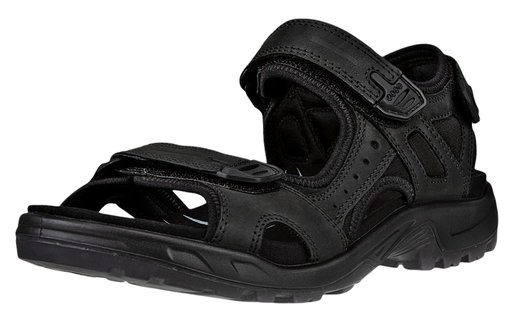 ECCO Sandale Offroad Yucatan Plus (weiches Nubukleder) schwarz Herren