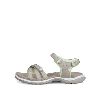 ECCO Sandale Offroad Roam Lea Tex (Nubukleder) grau/lime Damen