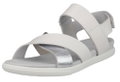 ECCO Sandale Samara 4 Strap (Vollnarbenleder) grau/silber Damen